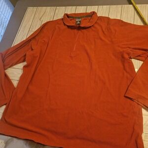 Nike ACG Jacket Mens XXL Quarter‎ Zip Pullover Vintage Fleece Orange Long Sleeve